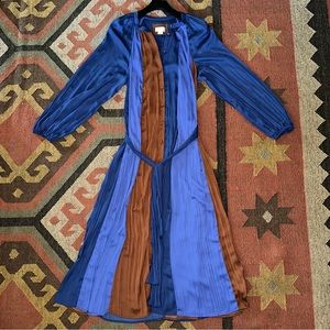 Anthropologie Maeve Colorblocked Midi Dress